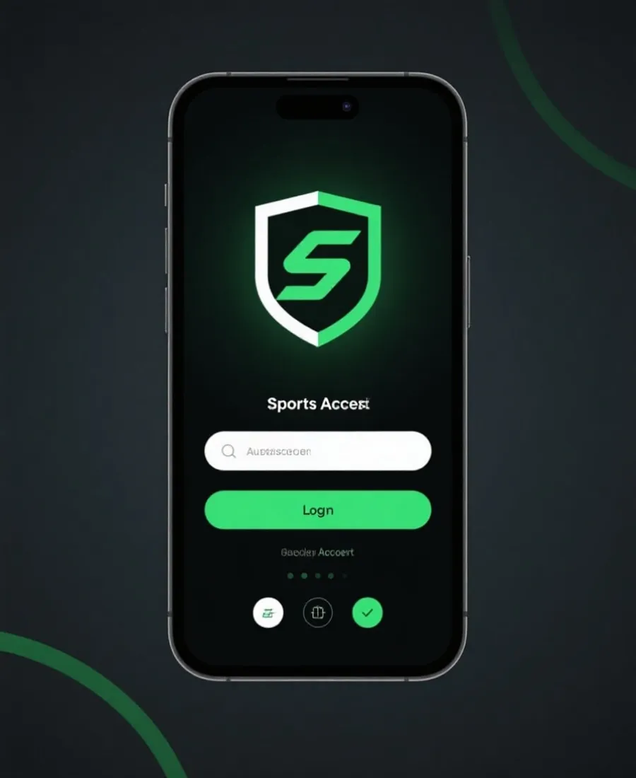 會員登入與賽事入口示意畫面